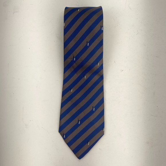 Fibre Cravate De Luxe Stripped Patterned Neck Tie - Picture 3 of 4